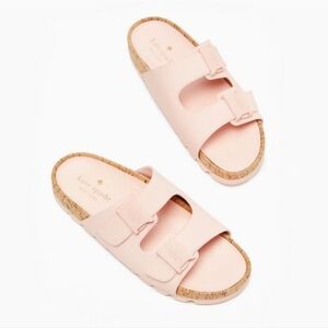 Kate Spade Becca Slide Sandals In Conch Pink